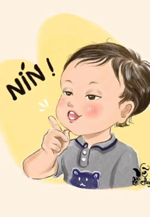Biểu cảm của em bé cũng đang trở thành một "biểu tượng" meme cho nhiều nhà sáng tạo nội dung trên mạng xã hội. (Ảnh: Tiktok, Facebook)