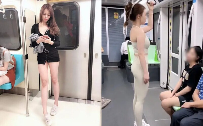 Không chỉ có nữ blogger nói trên mà rất nhiều cô gái trước đó cũng có sự lựa chọn trang phục không phù hợp với không gian công cộng như tàu điện.