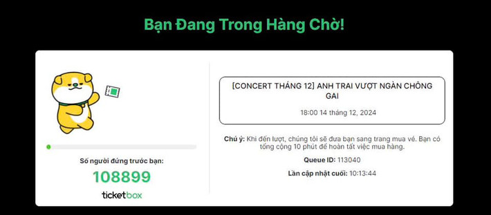 "Huhu hồi hộp cả sáng, chỉ vào muộn nửa giây thôi mà thành ra như naỳ, "bất lực, chắc đu rào xem thôi quá", "ôi một ngày buồn" - nhiều người tỏ ra bất lực khi không mua được vé.