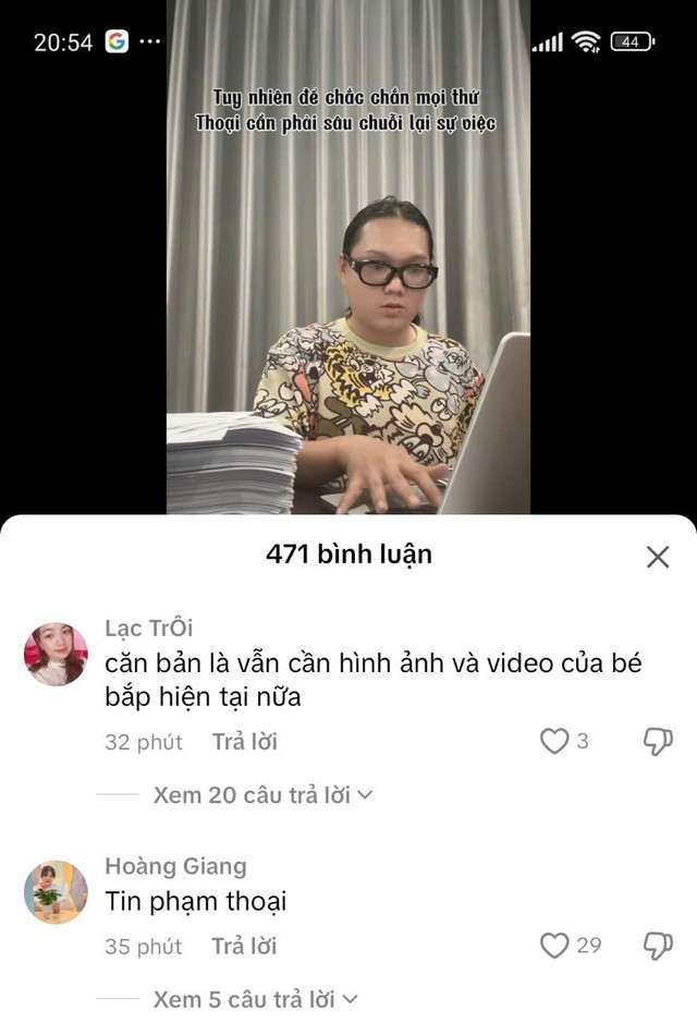 Trên kênh TikTok của Phạm Thoại, một số người dùng vào bình luận, mong muốn được cập nhật hình ảnh và video hiện tại của "bé Bắp".