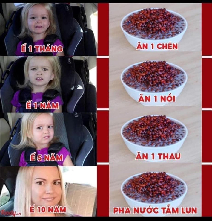 Thậm chí có người còn lên cả quý quyết ăn chè đậu đỏ sao cho hiệu nghiệm, ngời ế càng lâu thì ăn phải càng nhiều.