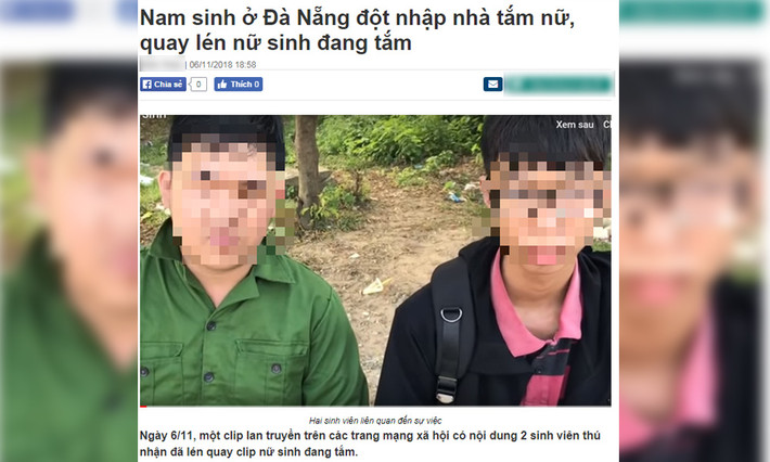 Trước đó, vào cuối năm 2018, một nam sinh tại ĐH Ngoại ngữ, ĐH Đà Nẵng cũng đã bị buộc thôi học vì có hành vi đột nhập vào nhà vệ sinh nữ và quay lén cảnh các nữ sinh đang tắm khi đi học quân sự. Hành vi này được nam sinh lặp lại 4 lần liền, trước khi bị phát hiện.