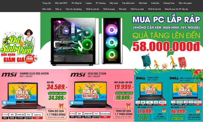 Do trùng với tháng tựu trường, tháng cô hồn cũng chính là dịp nhiều hãng máy tính, laptop tung ra các chương trình ưu đãi dành cho học sinh, sinh viên.