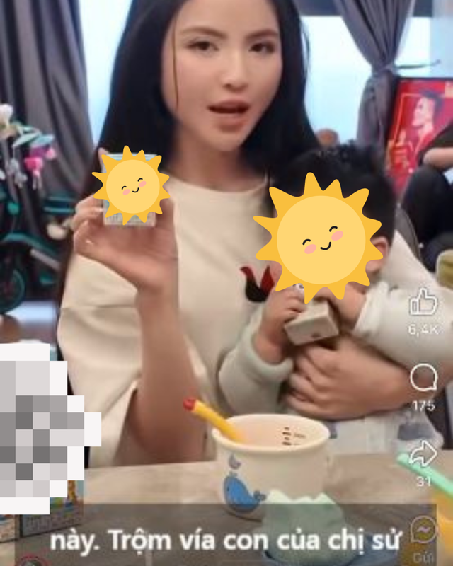 Bên cạnh đó, nhiều người cũng nhận ra trong video, Chu Thanh Huyền cho sữa vào cốc và đút cho bé Lido uống để khẳng định con mình đã dùng rất lâu rồi, tuy nhiên netizen phát hiện lúc đổ sữa vào cốc và lúc đút cho bé uống có sự cắt ghép video.