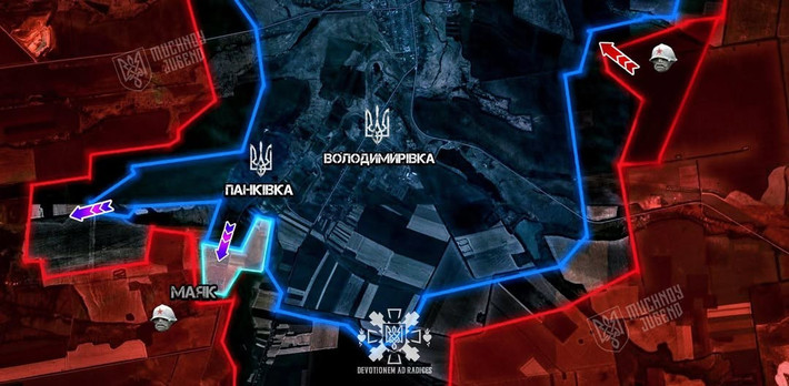 Quan trọng hơn, quân Ukraine đã chiếm lại hơn một nửa ngôi làng Pankivka gần đó, và mở cây cầu nối Pankivka và Volodymyrivka. Cây cầu này giúp cho quân Ukraine ở cả bờ đông và bờ tây sông Torets hỗ trợ lẫn nhau, tăng đáng kể khả năng cơ động.
