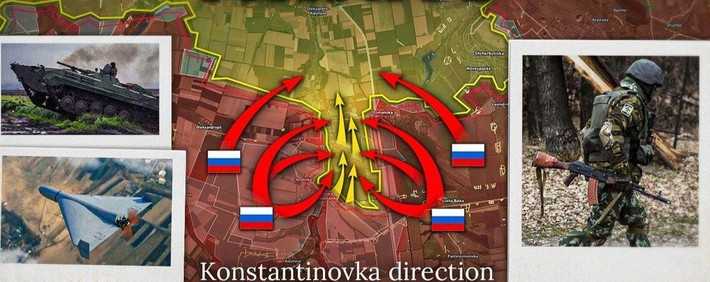 Theo quan sát, có vẻ như quân Ukraine ở phía nam Kostiantynivka đã hết quân tiếp viện, vì sức chống đỡ của họ tại đây đang ngày yếu đi. Trong vài tuần nữa, các nhóm quân Ukraine gần Toretsk có thể sẽ bị Cụm quân Trung tâm RFAF cắt đứt khỏi lực lượng chính. Sau đó, dự báo quân Nga sẽ tấn công Konstantinovka.