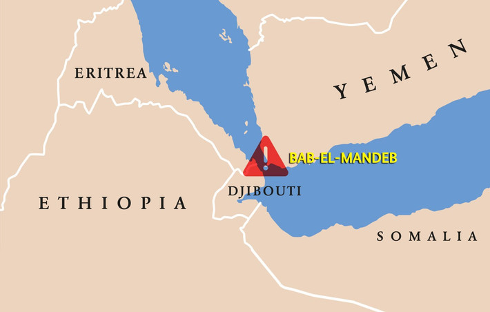 Hãy nghĩ xem, các tàu chở hàng từ châu Á đến châu Âu, nếu eo biển Bab el-Mandeb bị khống chế, phải đi vòng qua Mũi Hảo Vọng (cực nam của châu Phi), không chỉ mất thêm một tuần, mà ai sẽ trả tiền cho mức giá cước vận chuyển tăng vọt này?