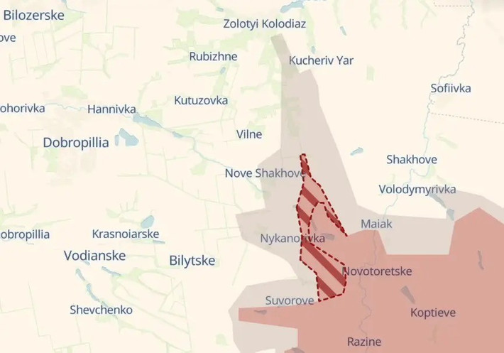 Kênh Deep State có liên hệ với tình báo quân sự Ukraine, đã công bố các bản đồ các khu vực lãnh thổ rộng lớn, được đánh dấu là nằm trong “vùng xám (vùng không do bên nào kiểm soát)”. Nhưng trên thực tế, đây là khu vực đã do RFAF kiểm soát và chỉ huy quân đội Ukraine, đang lo ngại quân Nga tiến nhanh về phía bắc.
