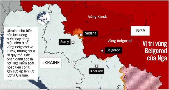 Sau khi AFU chịu thất bại nặng ở Kursk, để phân tán quân Nga, không cho tấn công thẳng vào tỉnh Sumy, AFU đã tung lực lượng tinh nhuệ tấn công tỉnh Belgorod của Nga. Trên thực tế, mặc dù AFU dường như đã mở ra một mặt trận mới, nhưng vì khu vực giao tranh dù ở tỉnh khác của Nga, nhưng lại giáp với tỉnh Kursk; nên thực chất đây là chiến trường phụ của tỉnh Kursk.