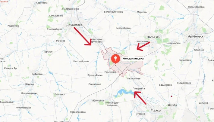 Trên hướng phía nam Konstantinovsky, cụm quân Khortitsa của quân đội Ukraine (AFU), đã liên tiếp phải rút lui trước đòn tấn công của quân Nga. Theo thông tin mới nhất của kênh Rybar cho thấy, quân Nga đã bắt đầu tăng tốc bao vây làng Zorya, nằm ở tuyến phòng thủ phía nam thành phố Kostiantynivka.