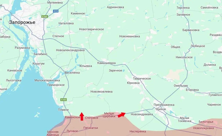 Theo một chỉ huy Ukraine xin giấu tên, cho biết mục tiêu của cuộc tấn công là nhằm thiết lập quyền kiểm soát với tuyến đường cao tốc chiến lược Mariupol-Zaporizhzhia, từ đó cắt đứt các tuyến đường tiếp tế cho quân Ukraine ở khu vực phía bắc Zaporizhzhia, chiếm Orekhov, tiến tới Kamenskoye và xa hơn nữa là Kamyshevakha.
