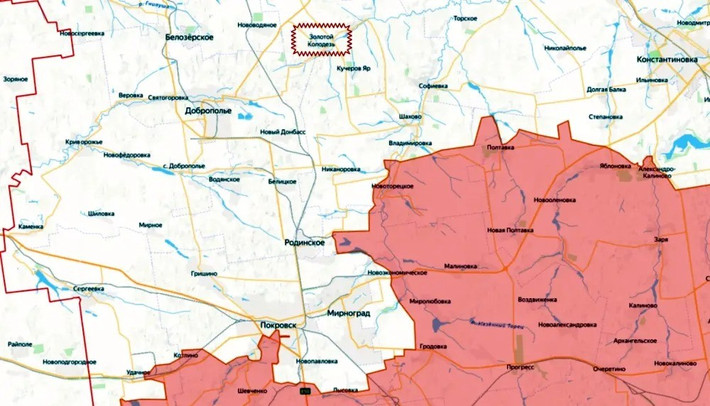 Các trang phân tích của Ukraine, đang lo ngại về sự thành công của quân đội Nga (RFAF) trên hướng bắc Pokrovsk. Trong vài ngày qua, RFAF đã tiến công mạnh về phía bắc thành phố Pokrovsk-Mirnograd, ở khu vực Nykanorivka – Mayak, hướng tới Kucheriv Yar.