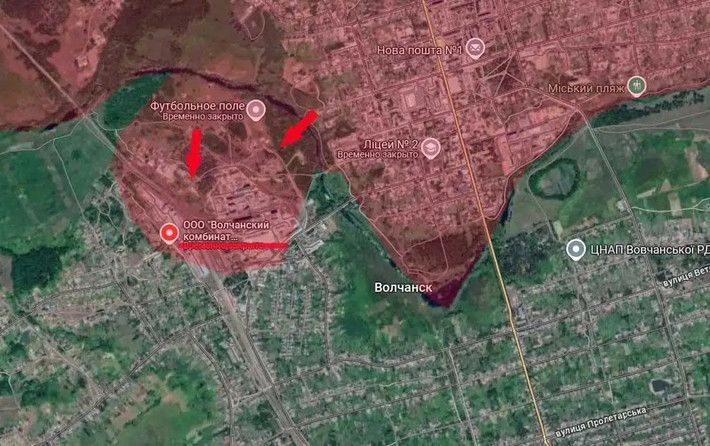 Tình hình ở phía bắc vùng Kharkov lại bước vào trạng thái giao tranh cục bộ. Trong tuần qua, quân Nga đã chọc thủng phòng tuyến của Ukraine ở thành phố Volchansk, vượt qua sông Volchya, chia cắt thành phố thành hai phần bắc-nam. Sau khi kiểm soát được vài km vuông phía nam Volchya, bao gồm cả khu vực nhà máy hóa dầu, quân Nga cũng không tiến thêm được nữa.