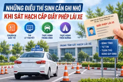 [INFOGRAPHIC] 4 điều thí sinh cần nhớ khi sát hạch lái xe