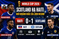 [INFOGRAPHIC] John McGinn ghi bàn, Scotland đánh bại Haiti tại World Cup 2026