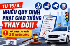 [INFOGRAPHIC] Từ 15/8, nhiều mức phạt giao thông sẽ thay đổi