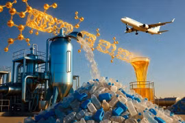 Biến rác thải nhựa thành nhiên liệu máy bay ít chi phí, giảm khí thải