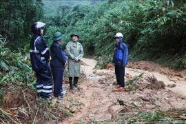 Chủ tịch Quảng Ngãi xuống hiện trường chỉ đạo khắc phục các điểm sạt lở