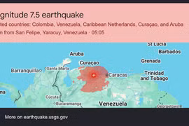 Động đất kép tại Venezuela, gây thiệt hại trên diện rộng