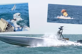 [GALLERY] Cận cảnh USV đã giải cứu các phi công trực thăng Mỹ bị Iran bắn hạ