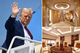 Ngắm "cung điện bay" Hoàng gia Qatar tặng Tổng thống Trump 