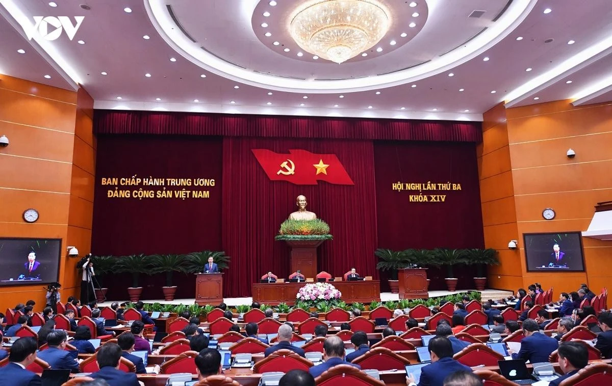 Toàn cảnh Khai mạc Hội nghị lần thứ ba Ban Chấp hành Trung ương Đảng khoá XIV