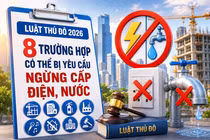 [INFOGRAPHIC] 8 trường hợp có thể bị yêu cầu ngừng cấp điện, nước