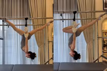 Chu Thanh Huyền khoe vóc dáng, tập pilates "độ body" 