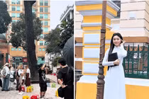 Lọ Lem khiến khách Tây dụi mắt nhìn 100 lần khi diện áo dài trắng nữ sinh