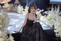 'Hot girl bi-a' Lê Tuyết Anh lên đồ đi ăn cưới xinh đẹp rạng ngời