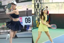 Danh tính cô gái vừa bước ra sân pickleball đã khiến tất cả trầm trồ