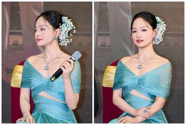 Diễn viên Lan Phương khoe vẻ rạng rỡ, gợi cảm tại sự kiện