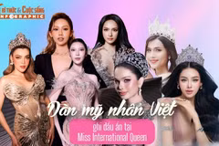[INFOGRAPHIC] Dàn mỹ nhân Việt ghi dấu ấn tại Miss International Queen