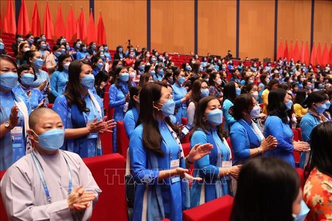 Hình ảnh phiên bế mạc Đại hội đại biểu phụ nữ toàn quốc lần thứ XIII