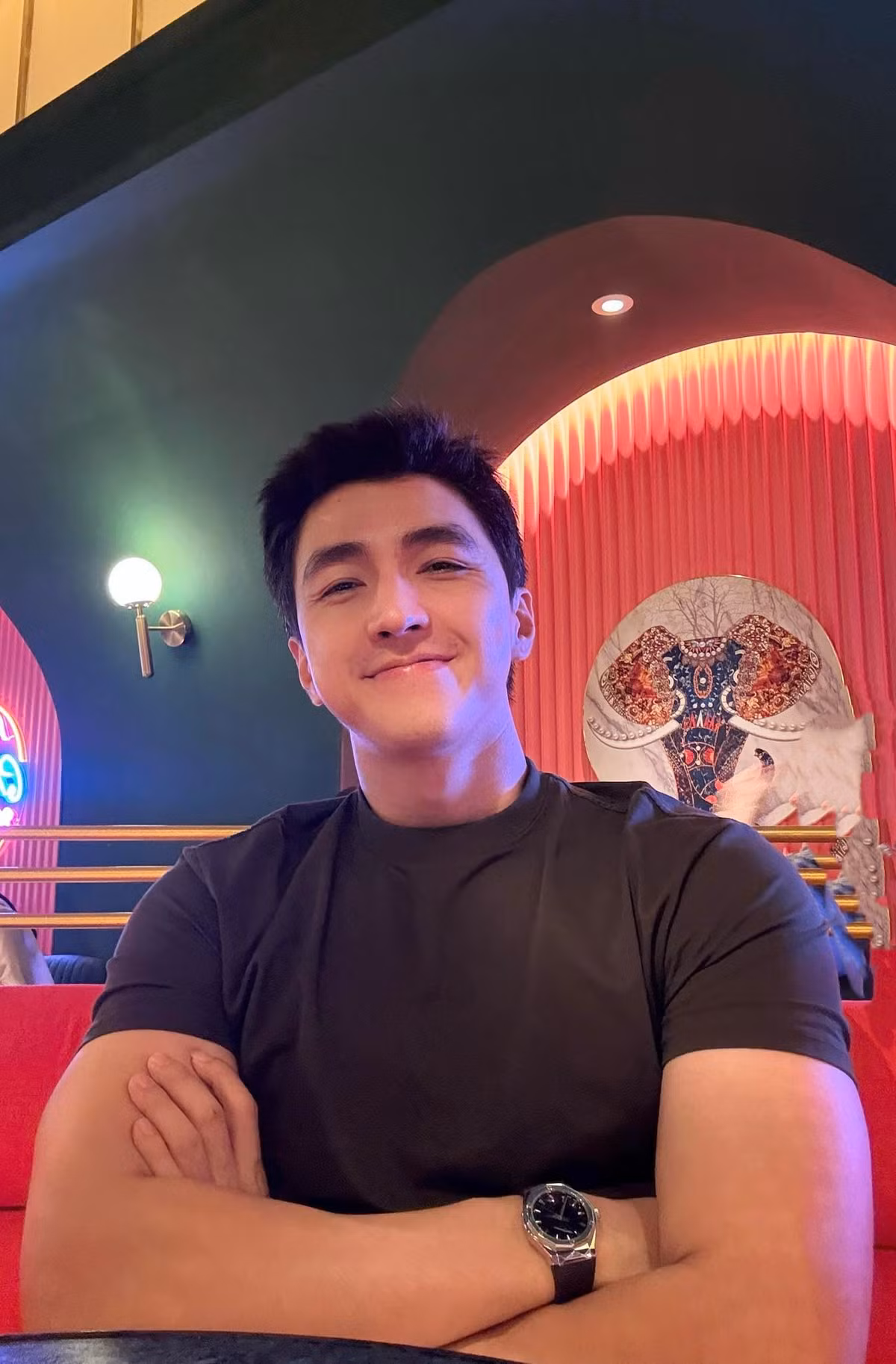 Diễn viên Bình An cho biết đã tăng cân lên trông thấy. Ảnh: FB Nguyễn Bình An