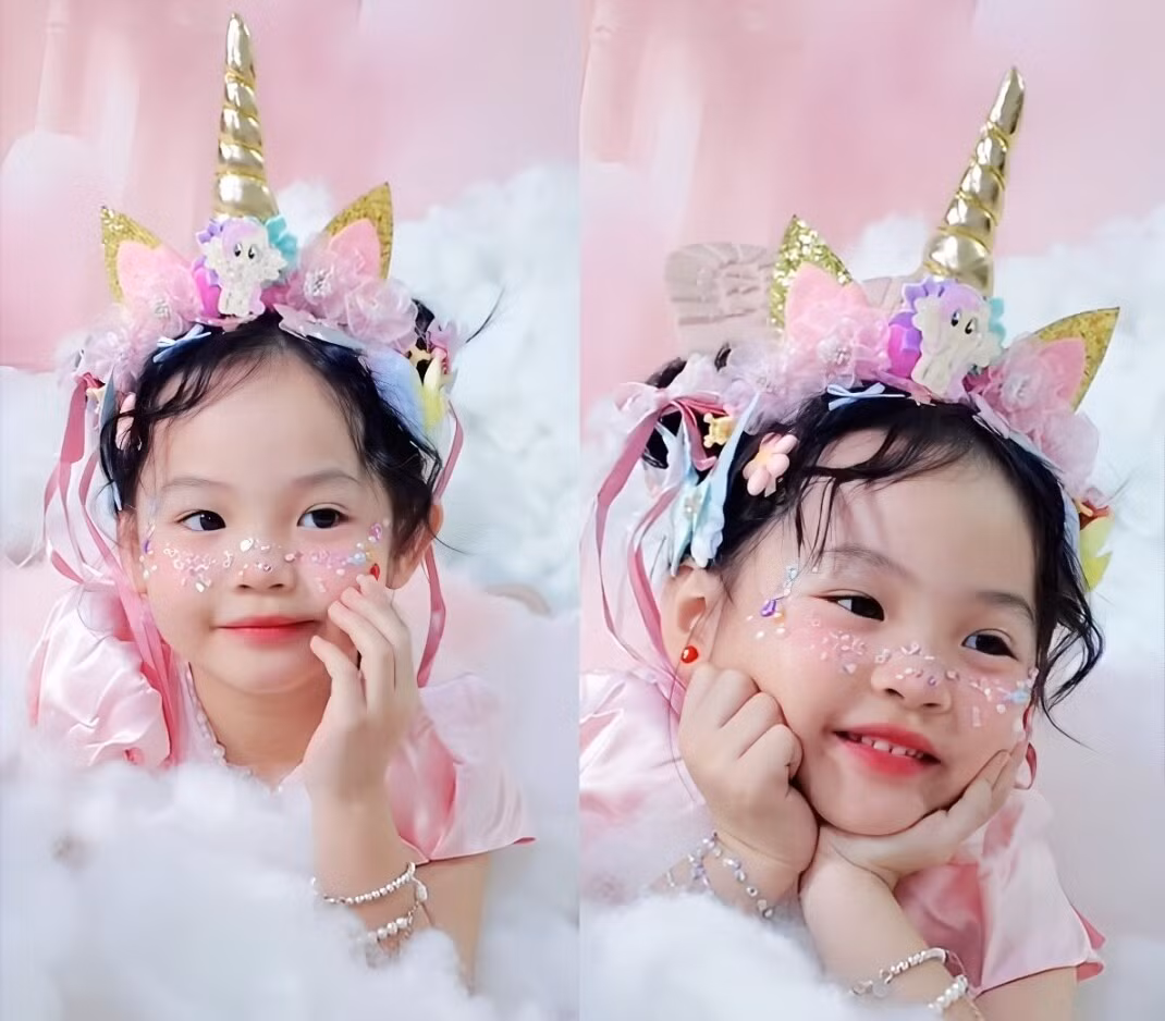 Đàm Thu Trang cho biết bé Suchin muốn hóa thân thành nhân vật Pony. Ảnh: FB Đàm Thu Trang