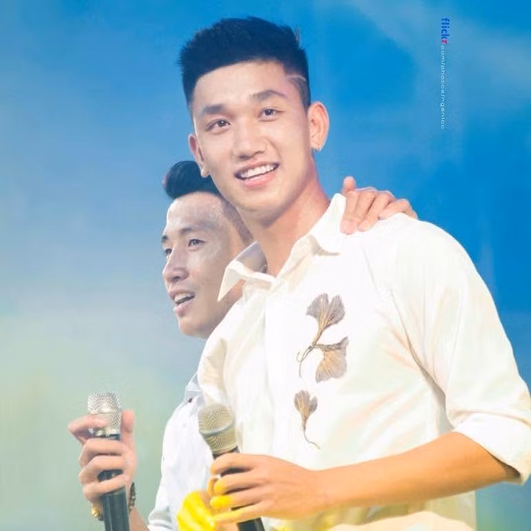 Anh còn góp mặt trong đội hình ĐT U23 Việt Nam làm nên kỳ tích "tuyết trắng Thường Châu" năm 2018. Ảnh: FB Nguyễn Trọng Đại