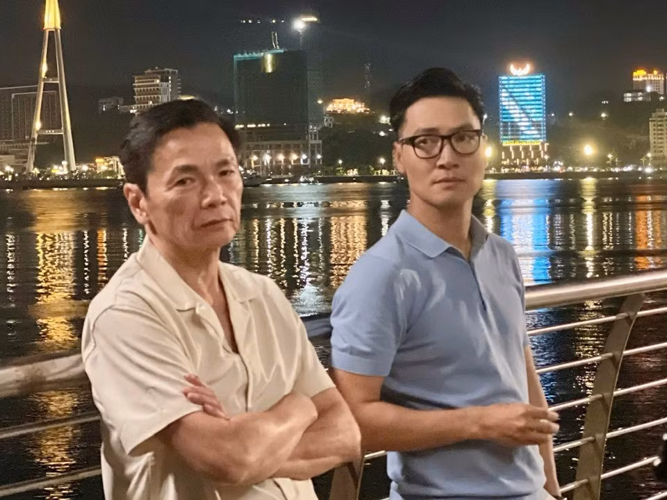 NSND Trung Anh bày tỏ háo hức khi phim "Lằn ranh" do mình đóng cùng Mạnh Trường sắp lên sóng. Ảnh: FB Trung Anh Bùi