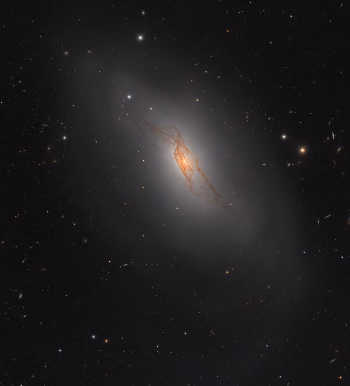 NGC 4753: A Symphony of Dust Lanes in Virgo của Zhipeng Yan và Xinran Li giành giải nhất hạng mục Galaxies, ghi lại những dải bụi uốn quanh phần lõi sáng của thiên hà NGC 4753, cách Trái Đất khoảng 60 triệu năm ánh sáng.