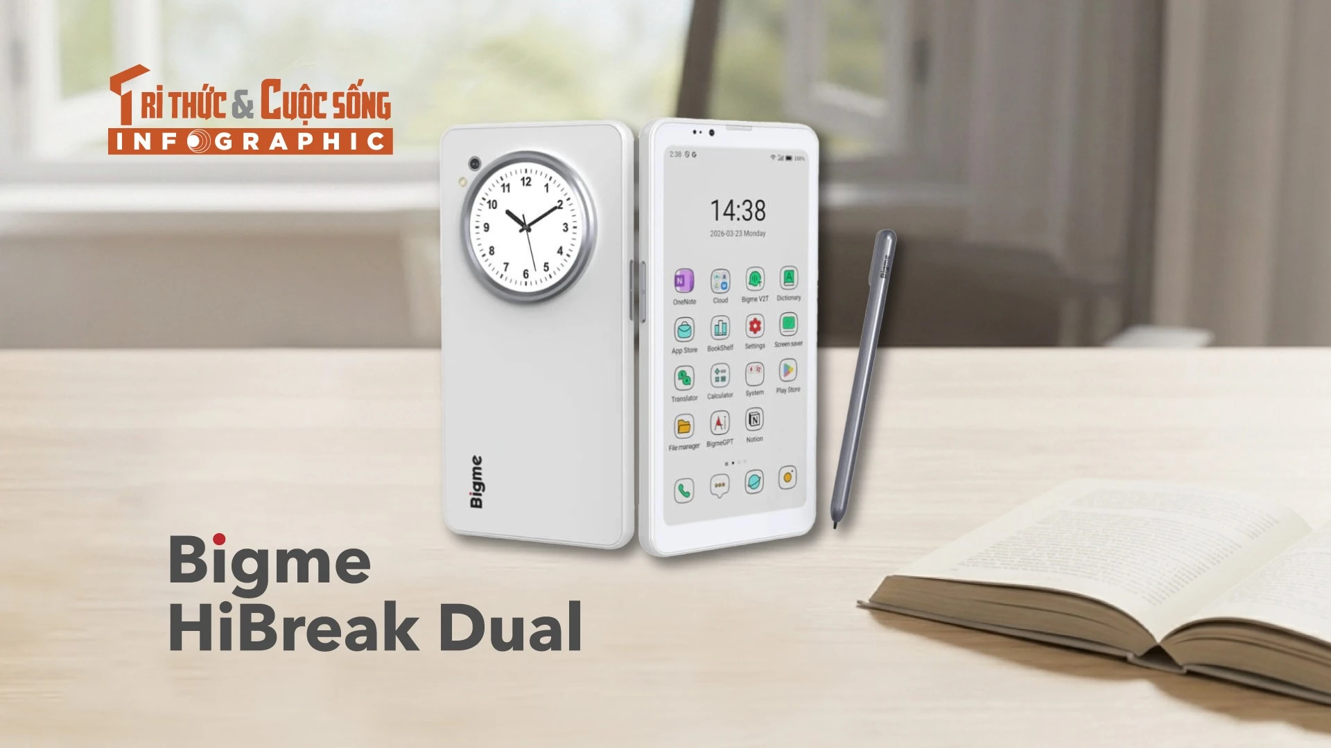 Bigme HiBreak Dual, Smartphone hai màn hình “lạ” giúp giảm xao nhãng 