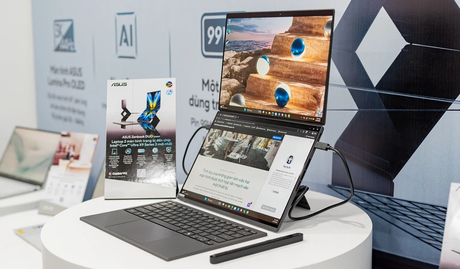 [GALLERY] ASUS Zenbook DUO 2026 lột xác, laptop 2 màn hình nay đã “chín”