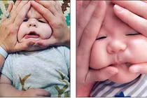 Trào lưu bóp mặt em bé gây tranh cãi ở Nhật