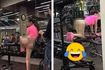 Ăn mặc quá phản cảm tập gym, các cô gái bị “ném đá” tơi tả