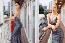 Sinh con 2 tháng, MC Phương Mai tự tin với thời trang khoe eo thon