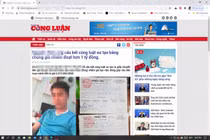 Phát hiện trang giả mạo báo điện tử của báo Nhà báo và Công luận