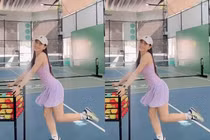 "Mối tình năm 17 tuổi" của Quang Hải khoe nhí nhảnh trên sân pickleball