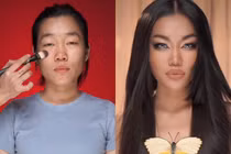 Qua tay "phù thuỷ makeup" Ty Lê, Lê Thuỵ Coconut lột xác ngỡ ngàng