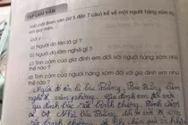 Học sinh tiểu học viết văn tả hàng xóm, bố mẹ muốn “độn thổ“