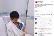 Tiền vệ Đỗ Hùng Dũng đón con trai đầu lòng