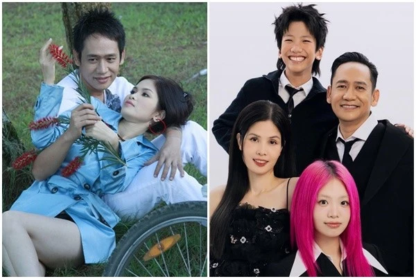 Hình ảnh ca sĩ Duy Mạnh hạnh phúc bên vợ con